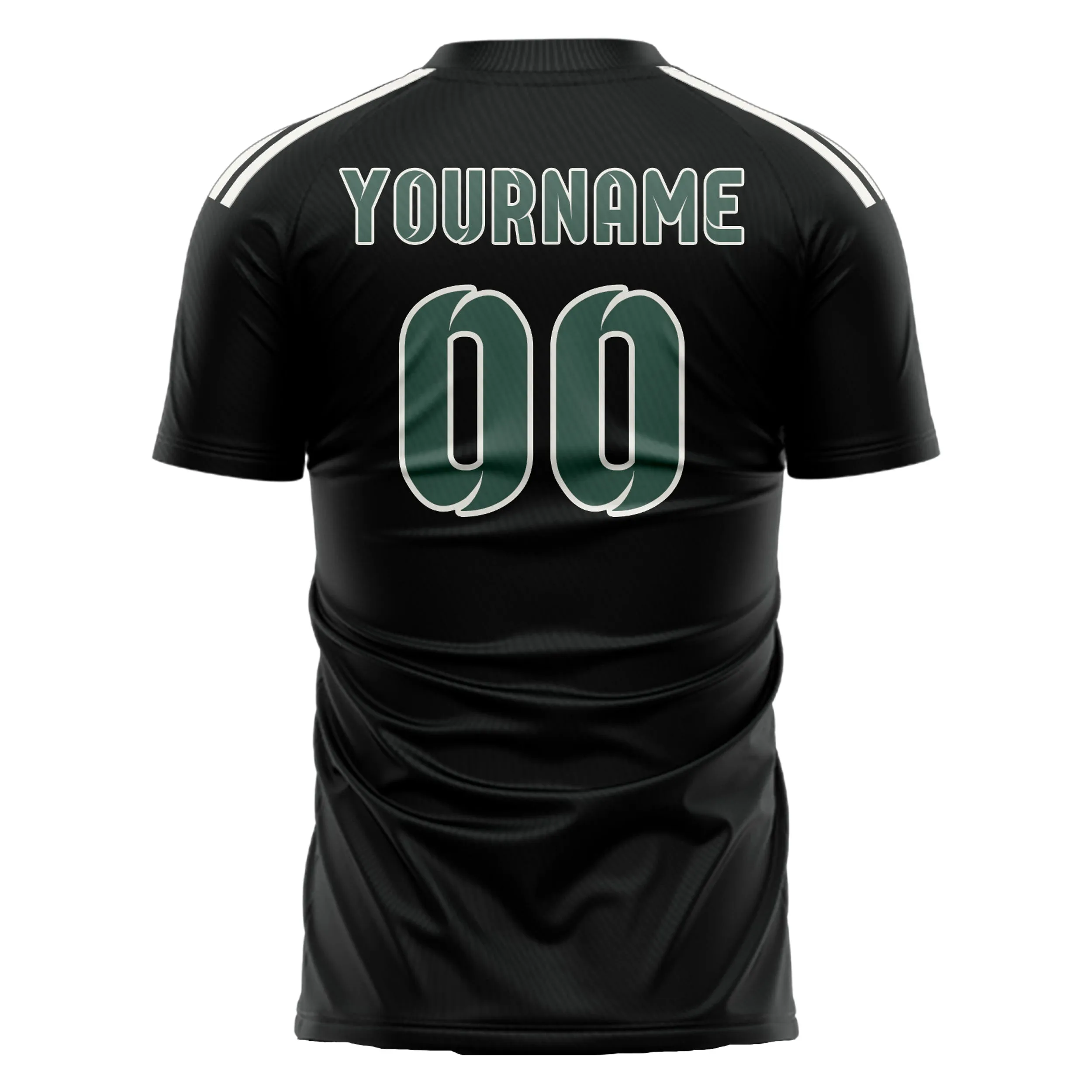 Custom Black Blue Green Soccer Jersey sold by Tailorly product image thumbnail 3
