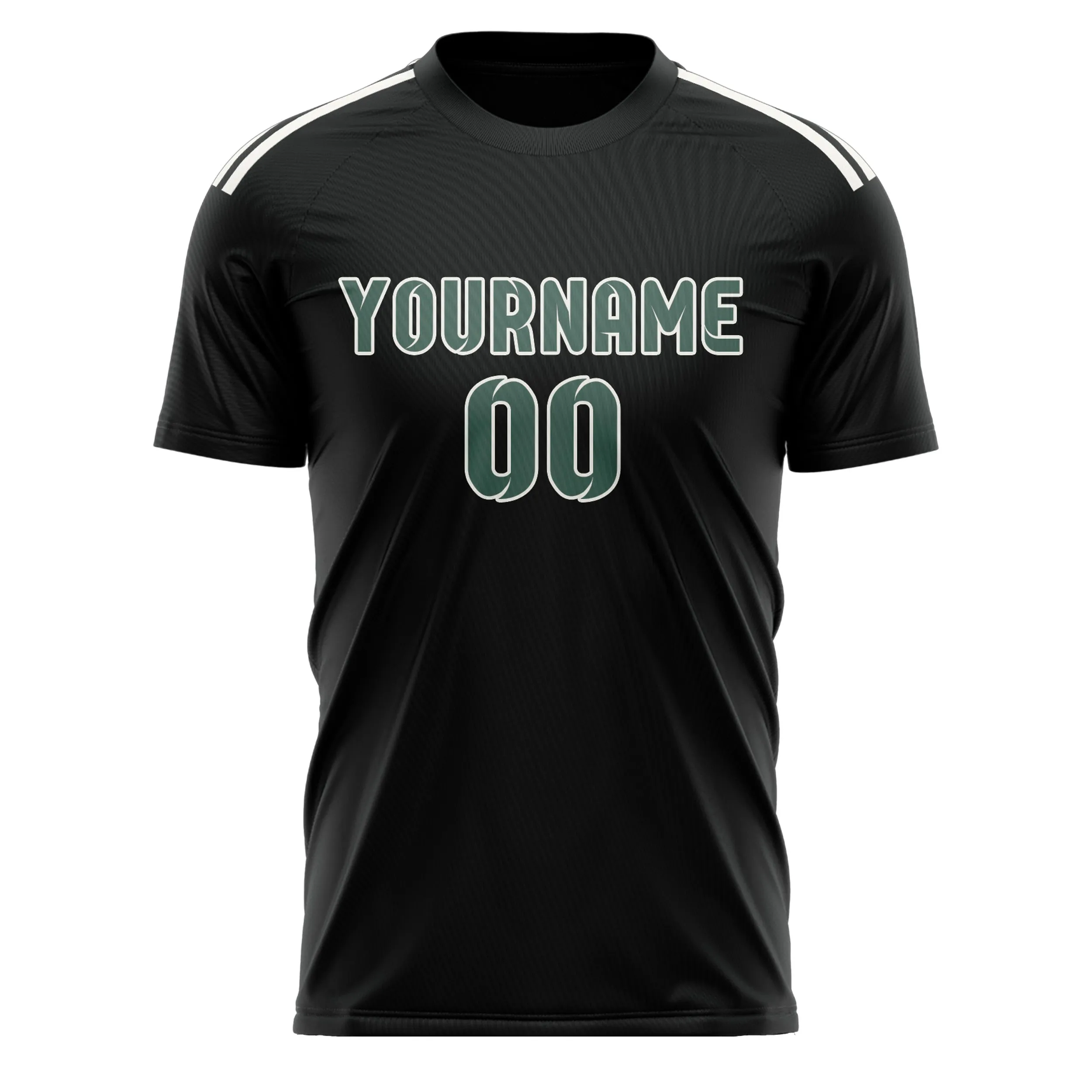 Custom Black Blue Green Soccer Jersey sold by Tailorly product image thumbnail 2