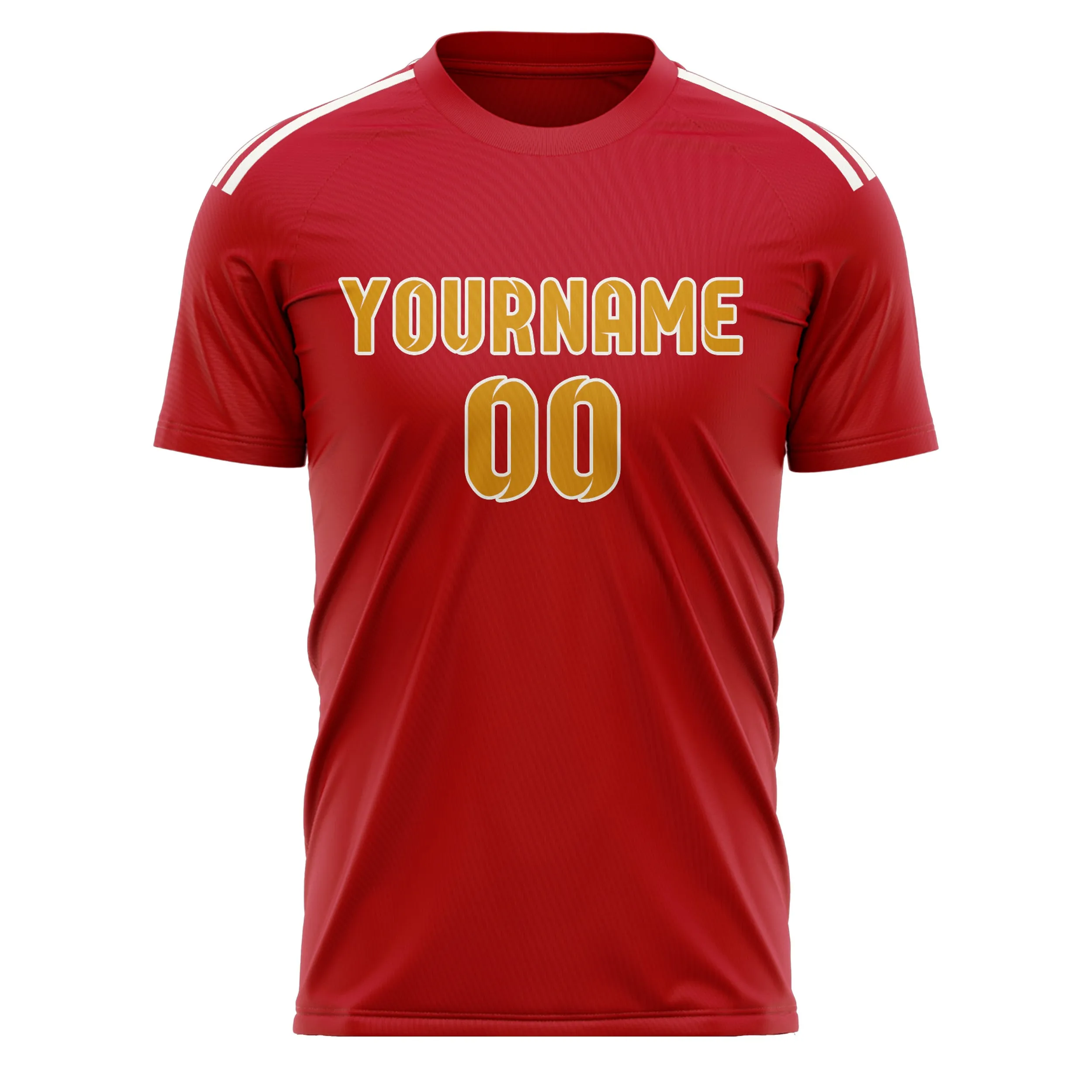 Custom Red Yellow Soccer Jersey sold by Tailorly product image thumbnail 2