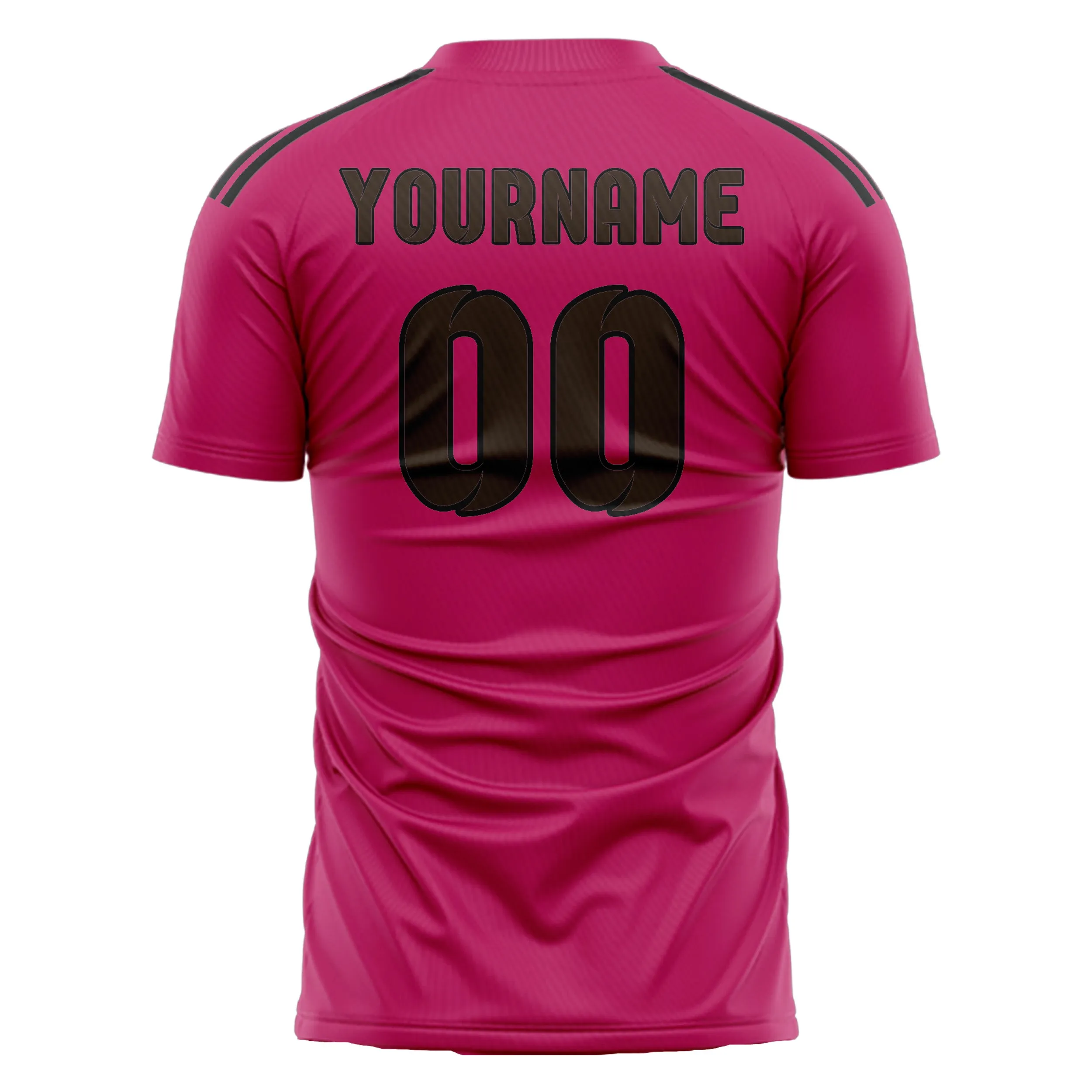 Custom Pink Brown Soccer Jersey sold by Tailorly product image thumbnail 3