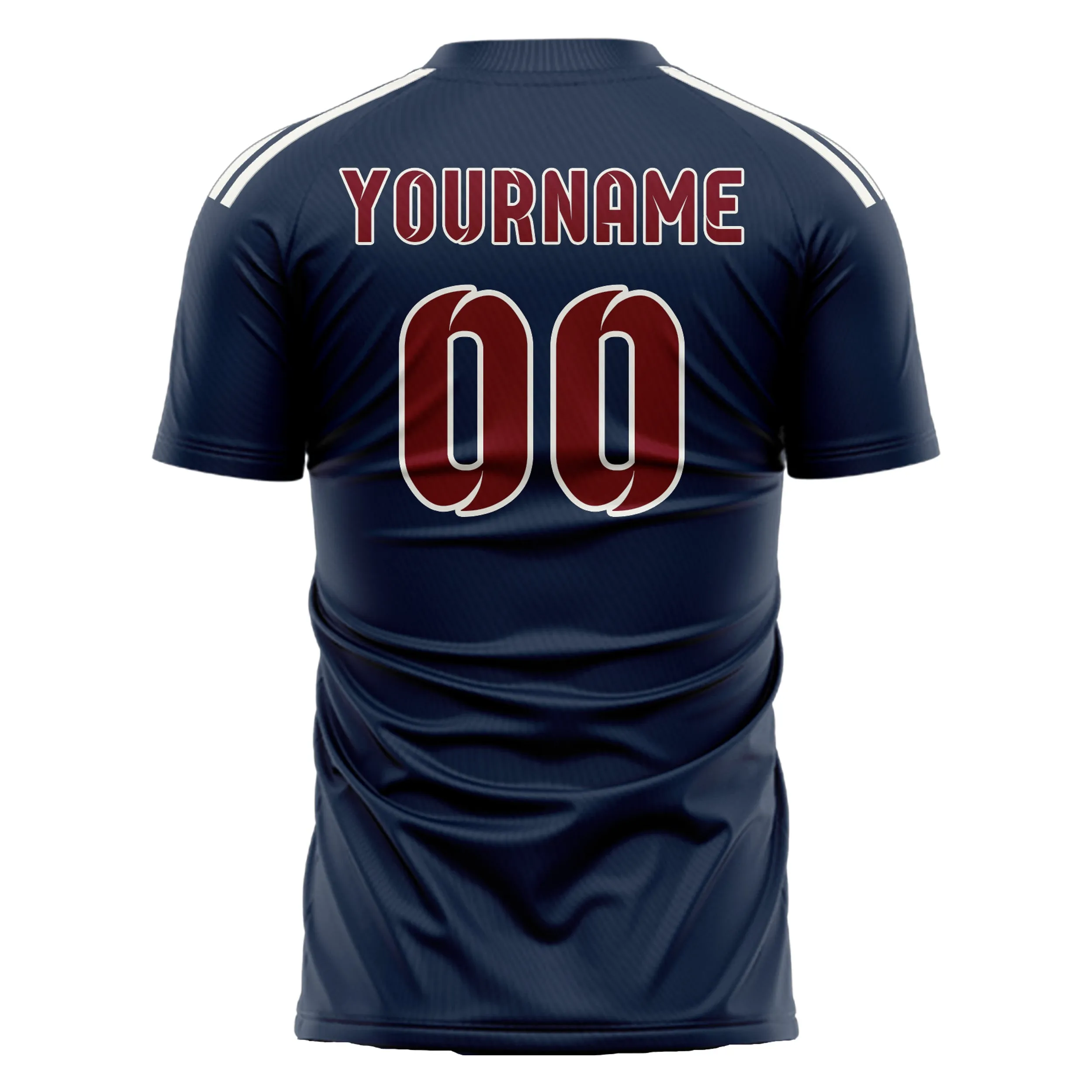 Custom Blue Crimson Red Soccer Jersey sold by Tailorly product image thumbnail 3