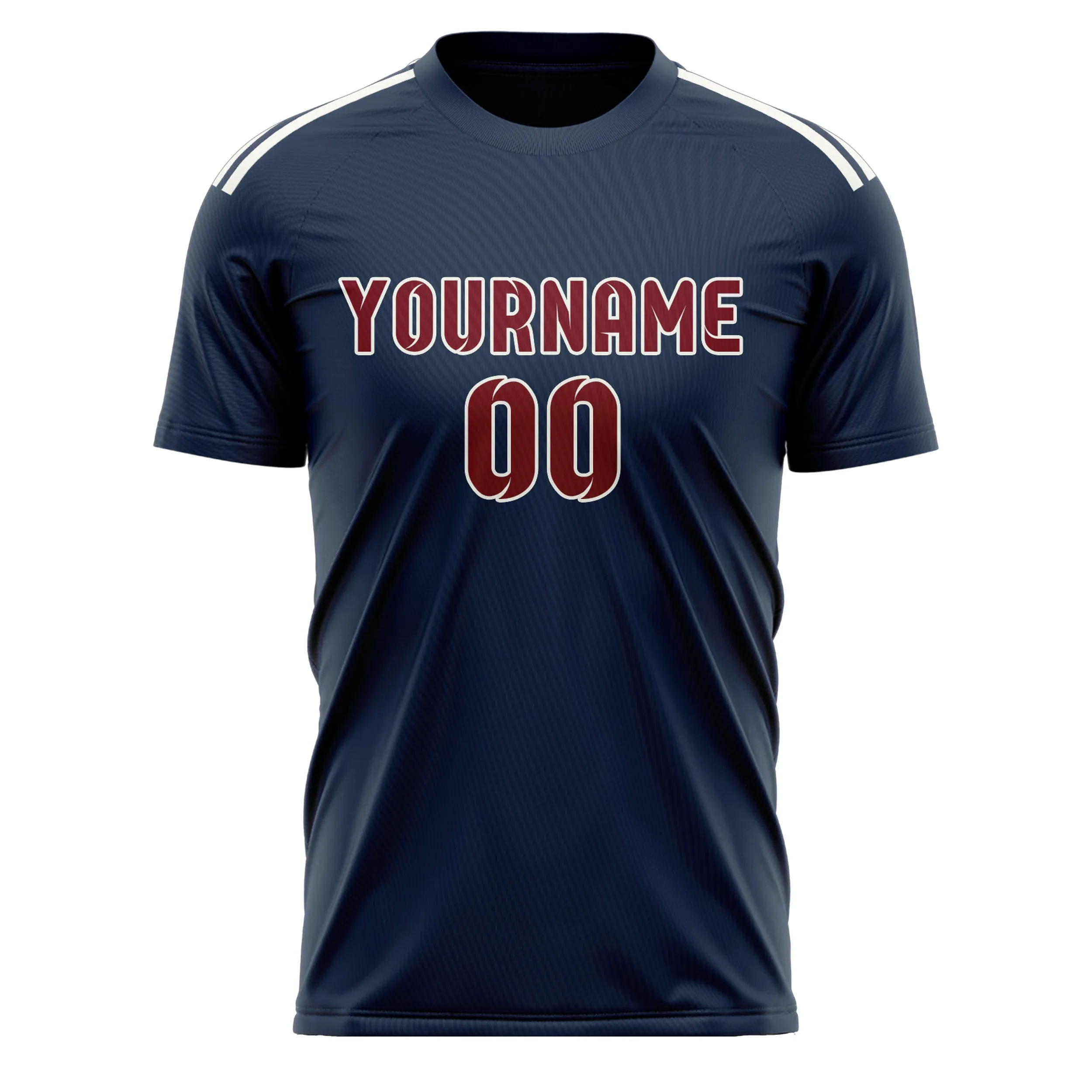Custom Blue Crimson Red Soccer Jersey sold by Tailorly product image thumbnail 2