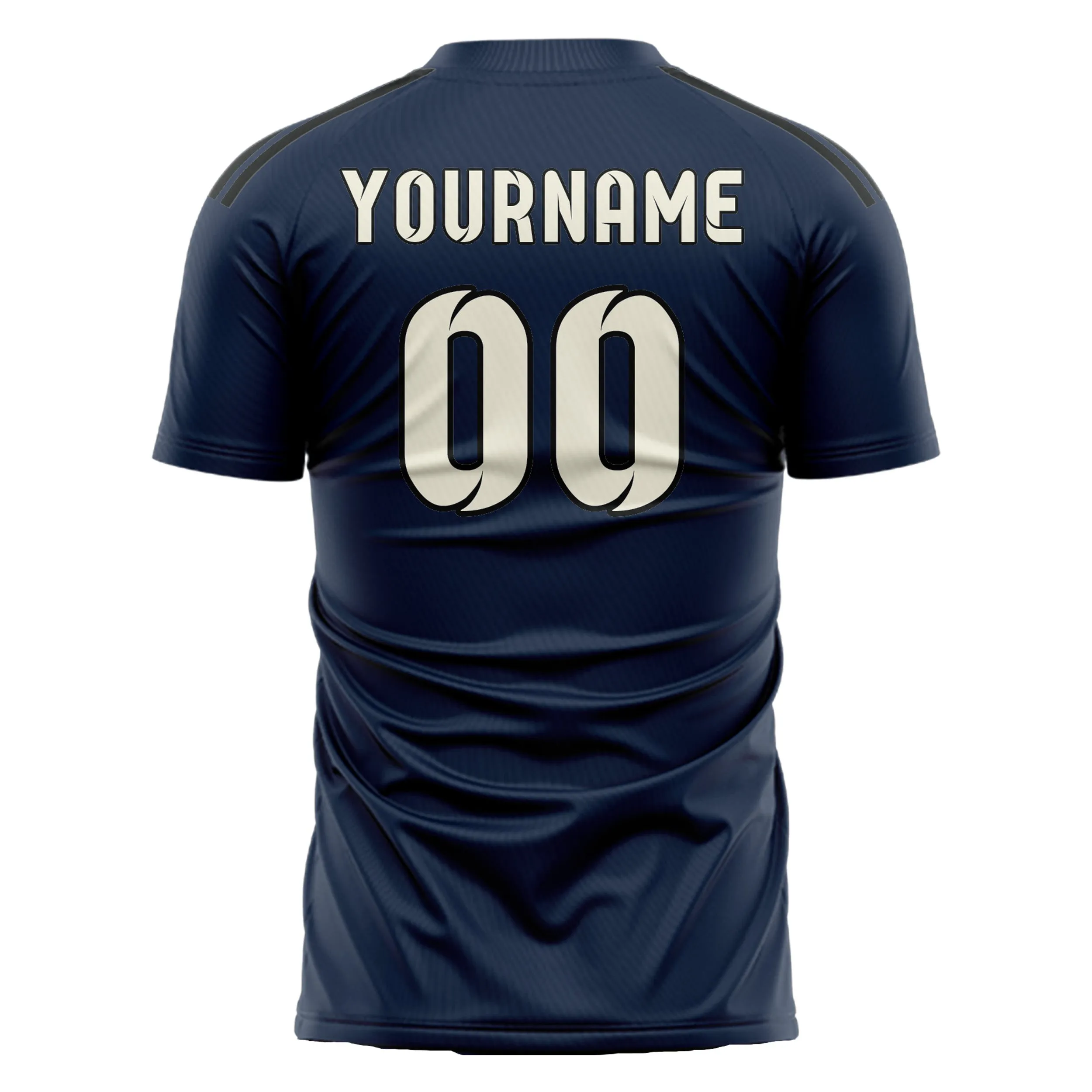 Custom Blue Cream Soccer Jersey sold by Tailorly product image thumbnail 3