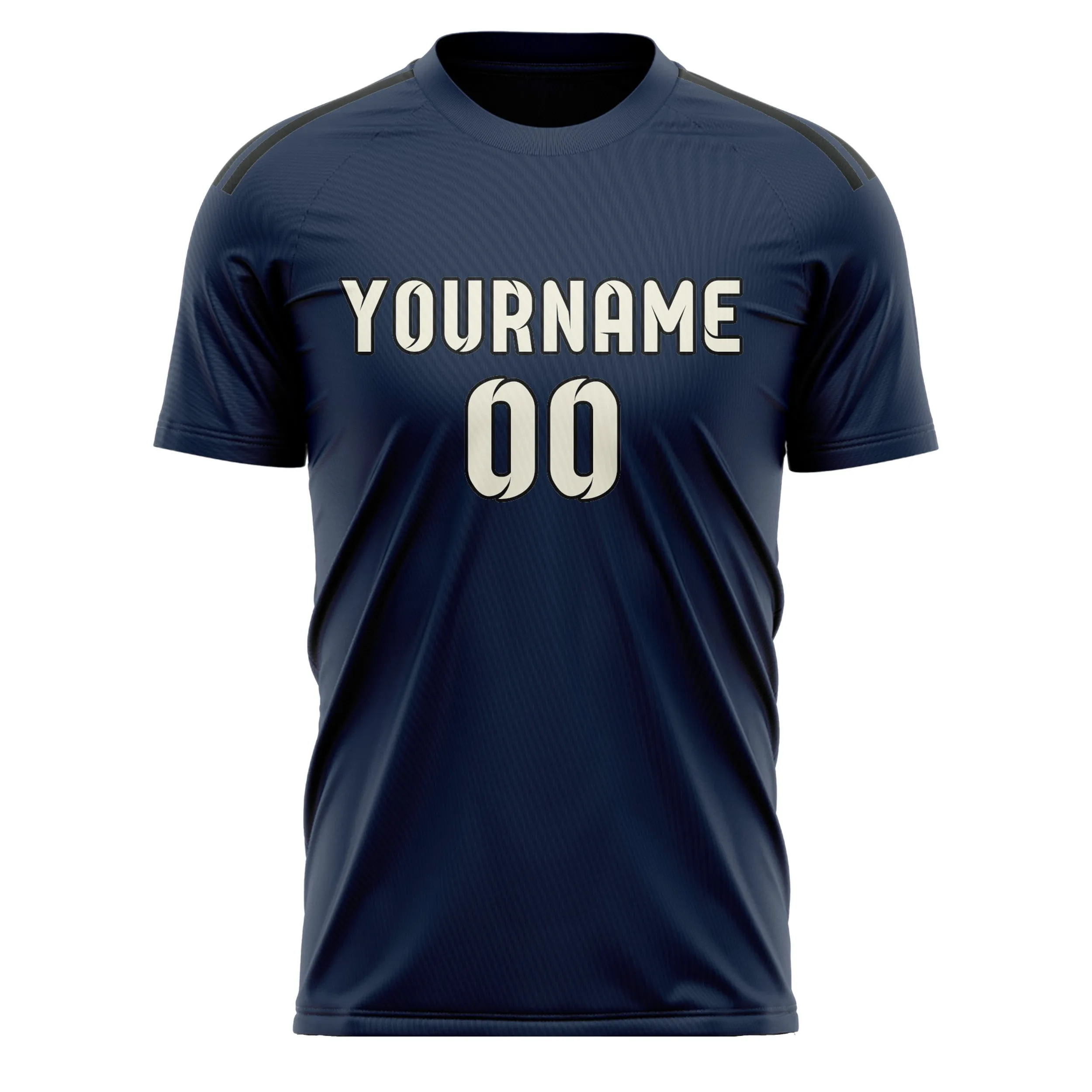 Custom Blue Cream Soccer Jersey sold by Tailorly product image thumbnail 2