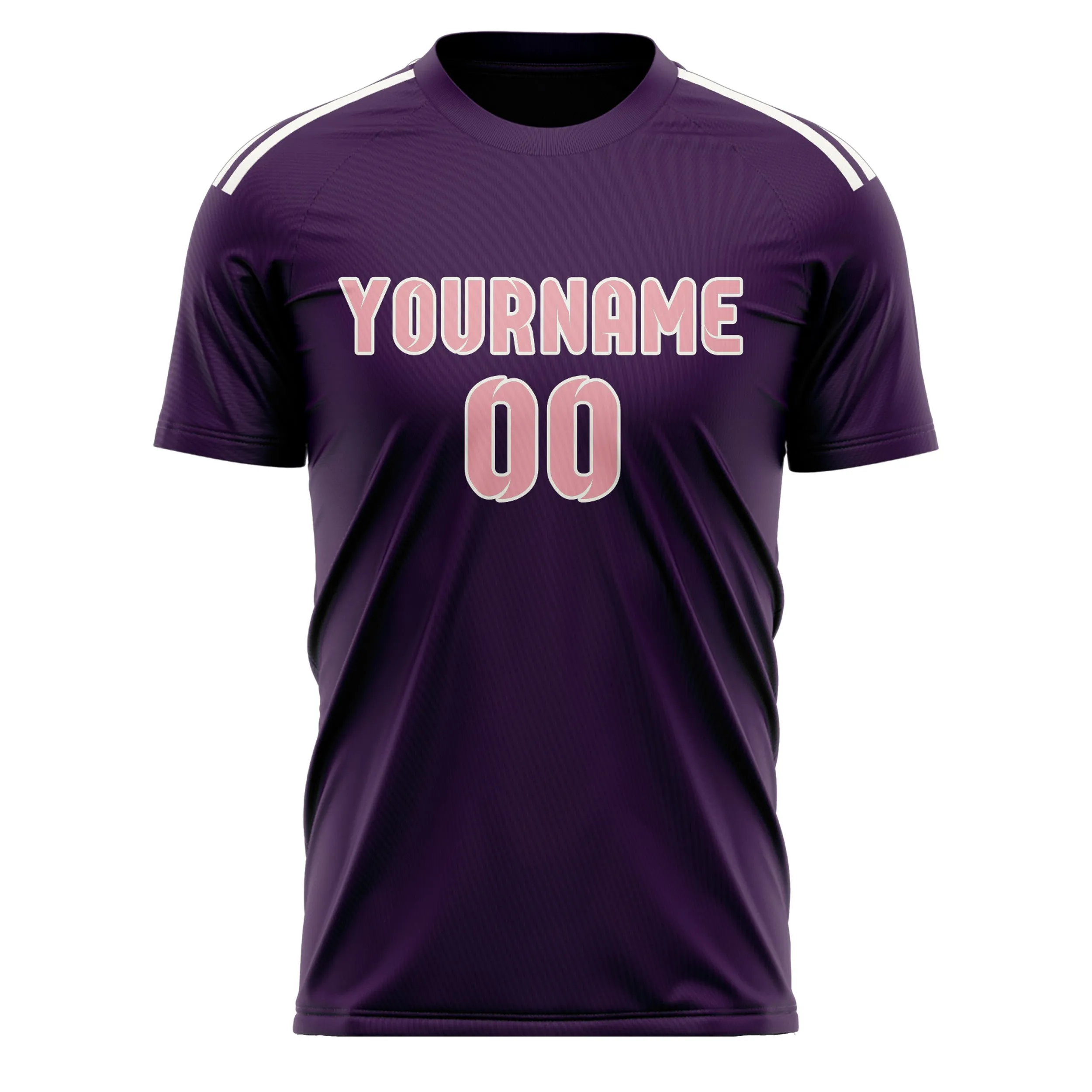 Custom Purple Light Pink Soccer Jersey sold by Tailorly product image thumbnail 2