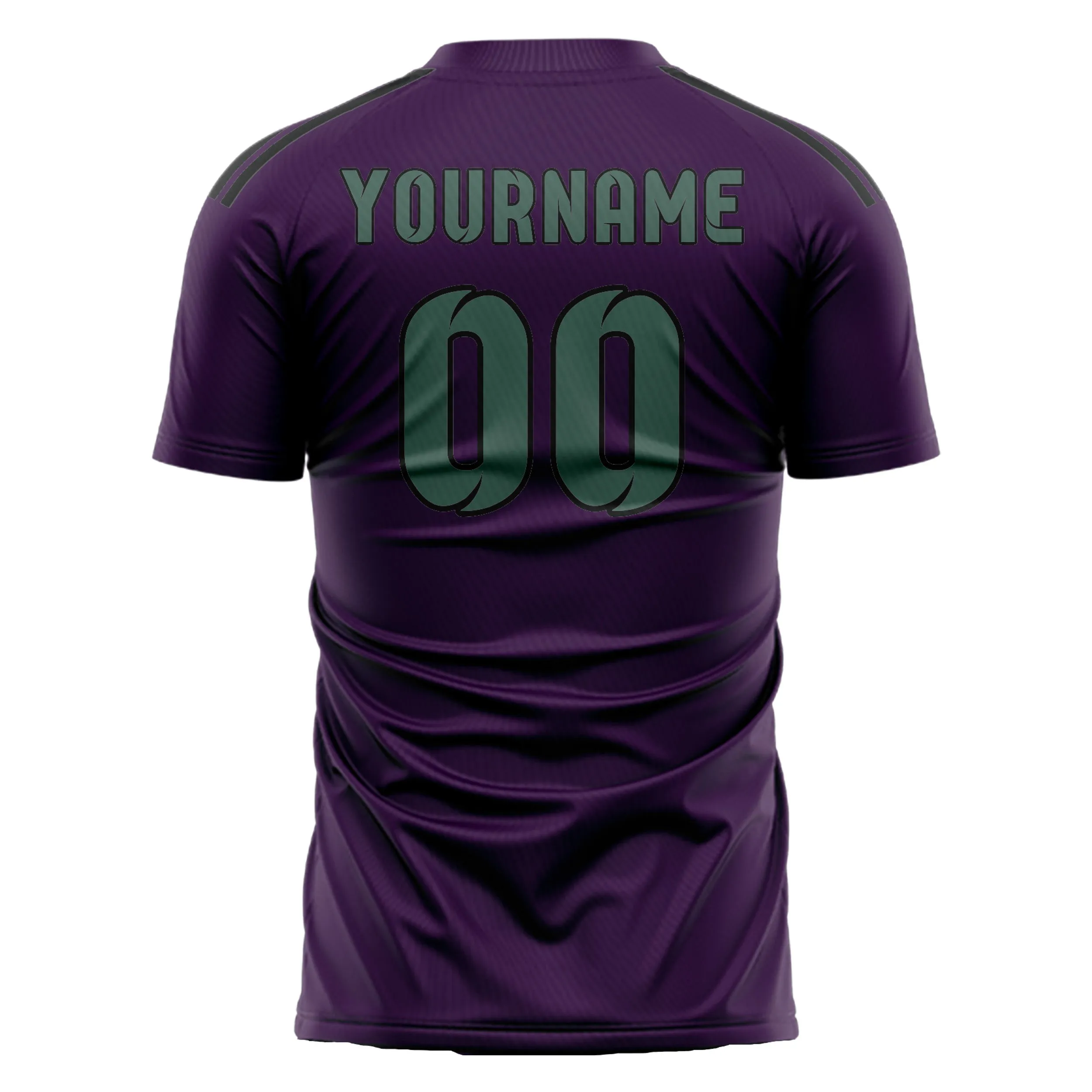 Custom Purple Blue Green Soccer Jersey sold by Tailorly product image thumbnail 3
