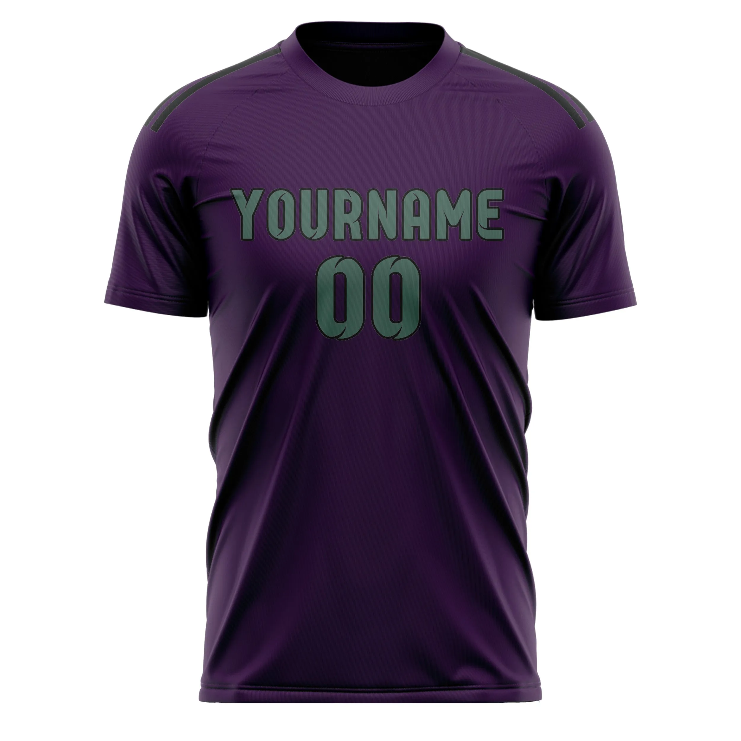 Custom Purple Blue Green Soccer Jersey sold by Tailorly product image thumbnail 2