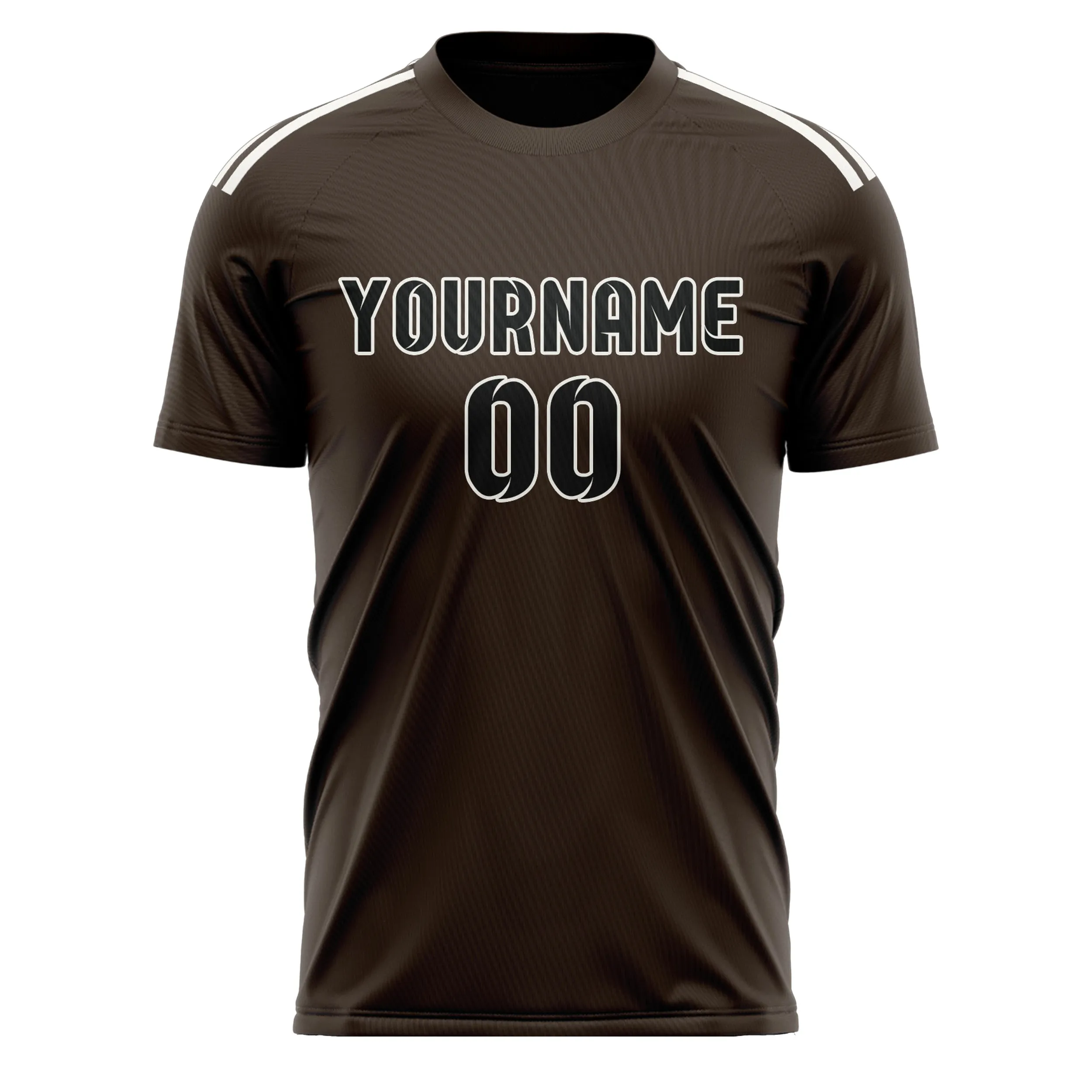 Custom Brown Black Soccer Jersey sold by Tailorly product image thumbnail 2