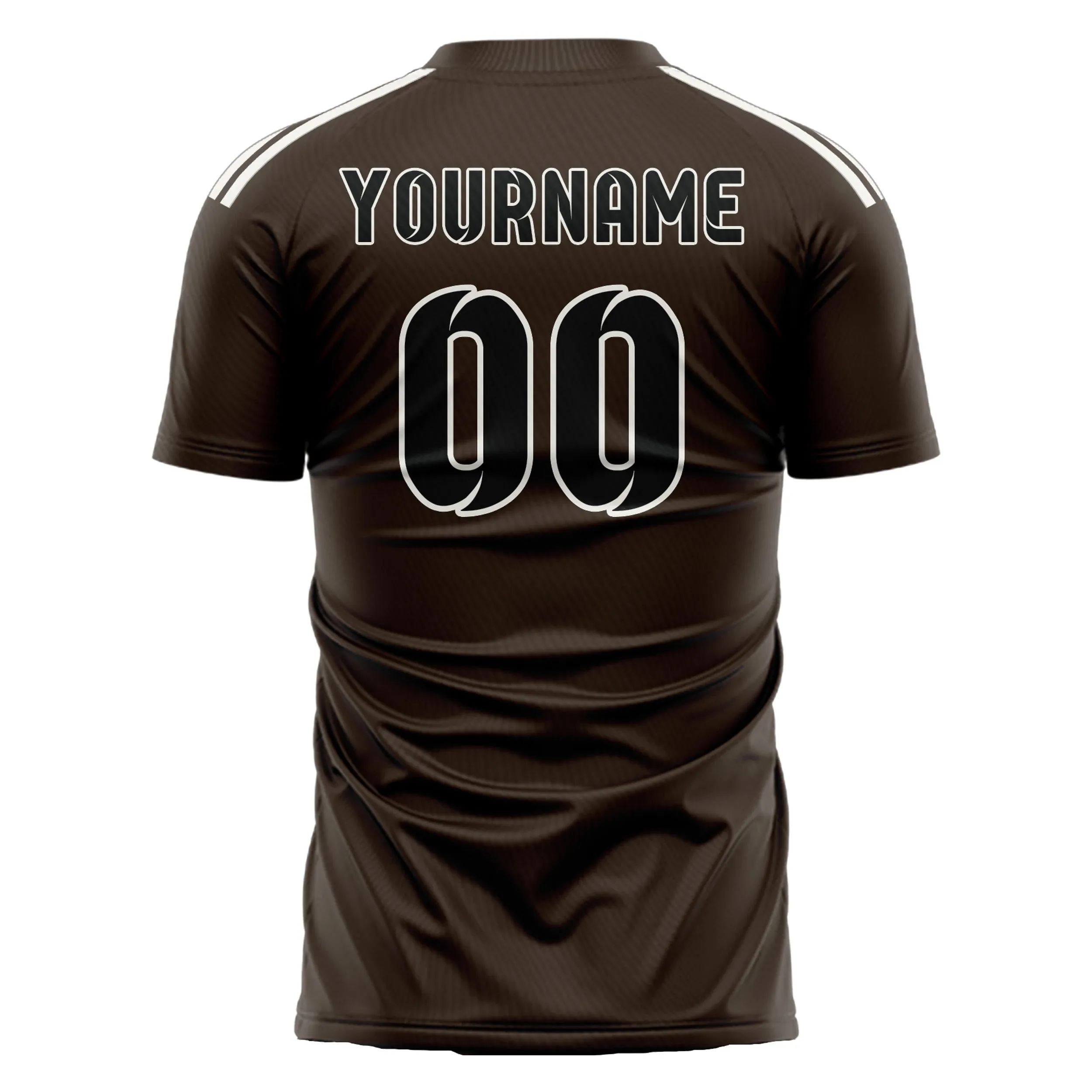 Custom Brown Black Soccer Jersey sold by Tailorly product image thumbnail 3
