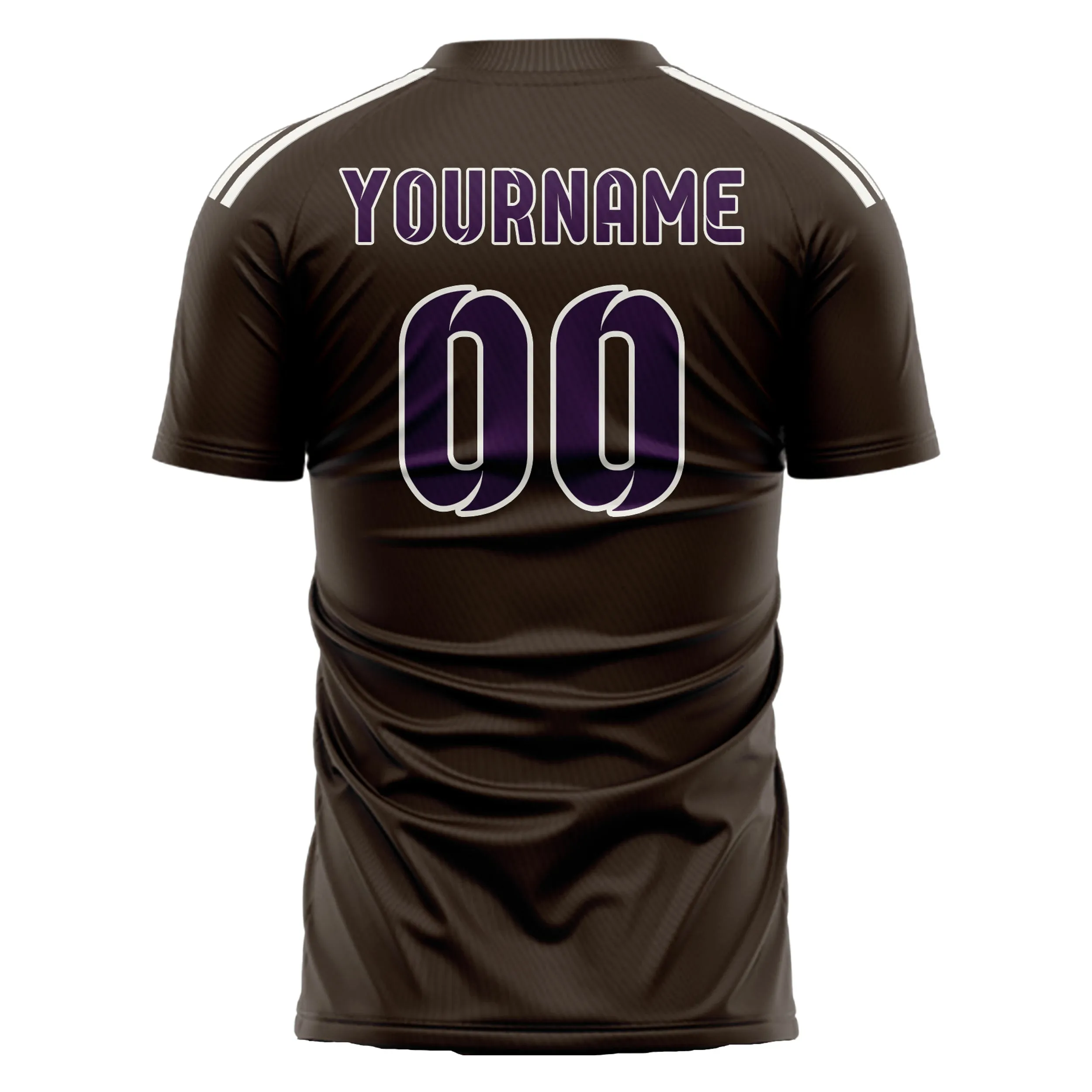 Custom Brown Purple Soccer Jersey sold by Tailorly product image thumbnail 3