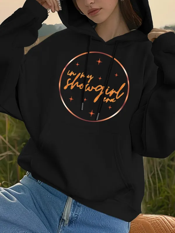 Tailorly Women's Printed Hoodie - Western Showgirl Moonlight Glow With Shining Stars Hoodie made by Tailorly