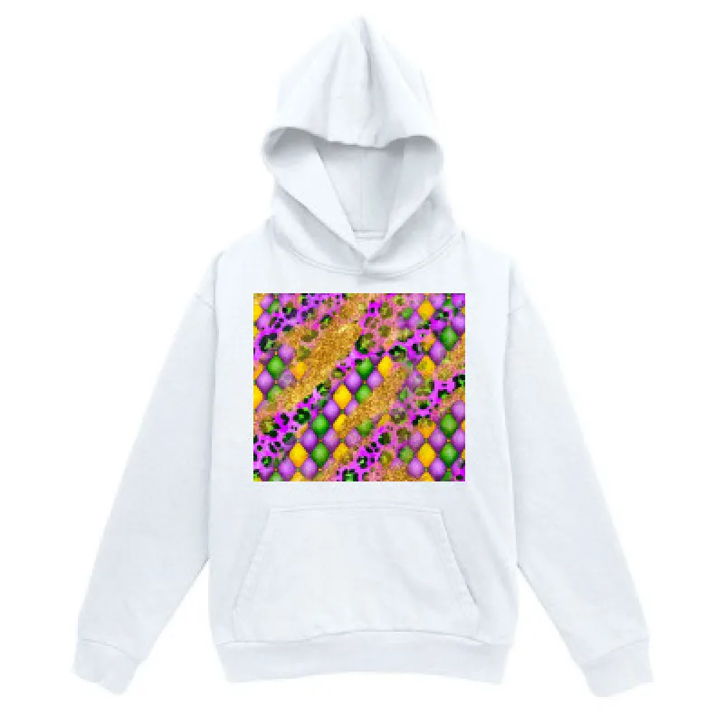 Tailorly Men's Printed Hoodie - Vivid Colorful Geometric Pattern With Abstract Energy On Hoodie made by Tailorly