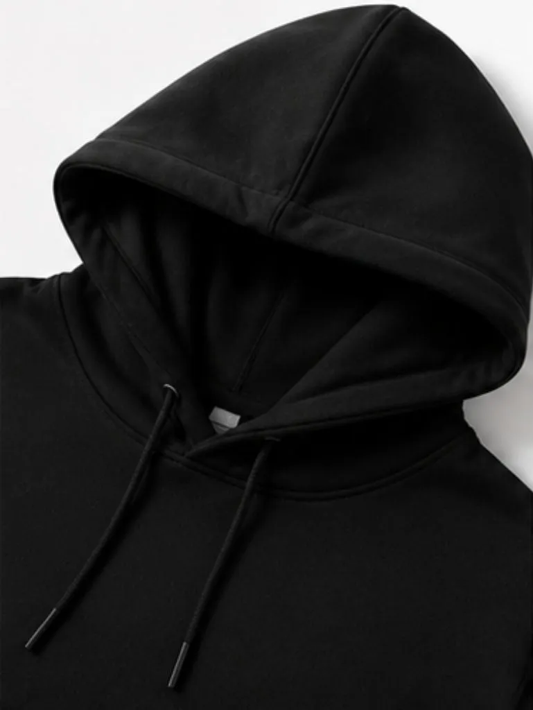 Tailorly Men's Printed Hoodie - Glowing Harvest Moon With Wicked Grinning Face Pumpkin sold by Tailorly product image thumbnail 3