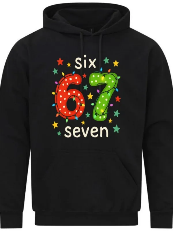 Tailorly Men's Printed Hoodie - Colorful Polka Dot Stars Surrounding Number Balloons Hoodie made by Tailorly