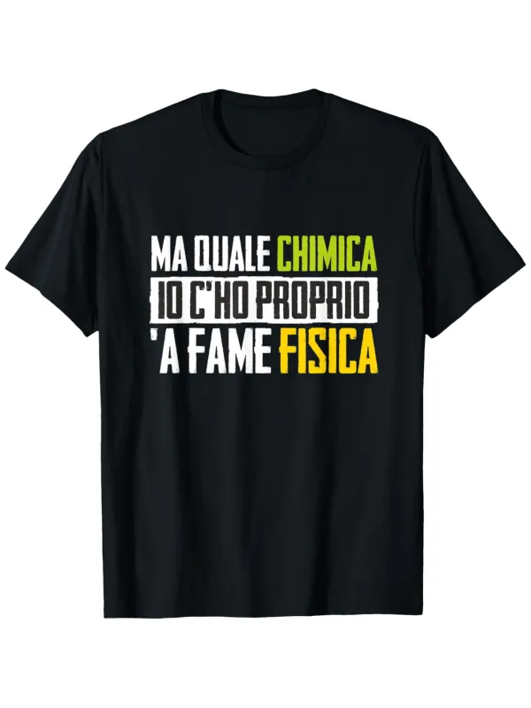 Tailorly Men's Printed Tee - Hunger Chemistry Funny Phrases Romanesco made by Tailorly