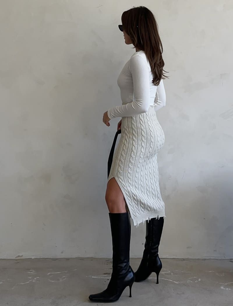 Lonely Hearts Midi Skirt | Moon Mist sold by Rumored