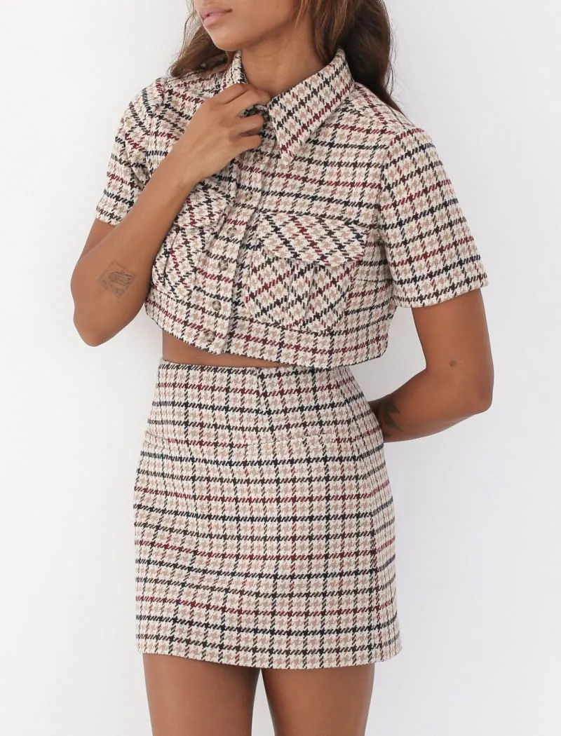 Coco Top | Newbury Plaid Tweed sold by Rumored product image thumbnail 5
