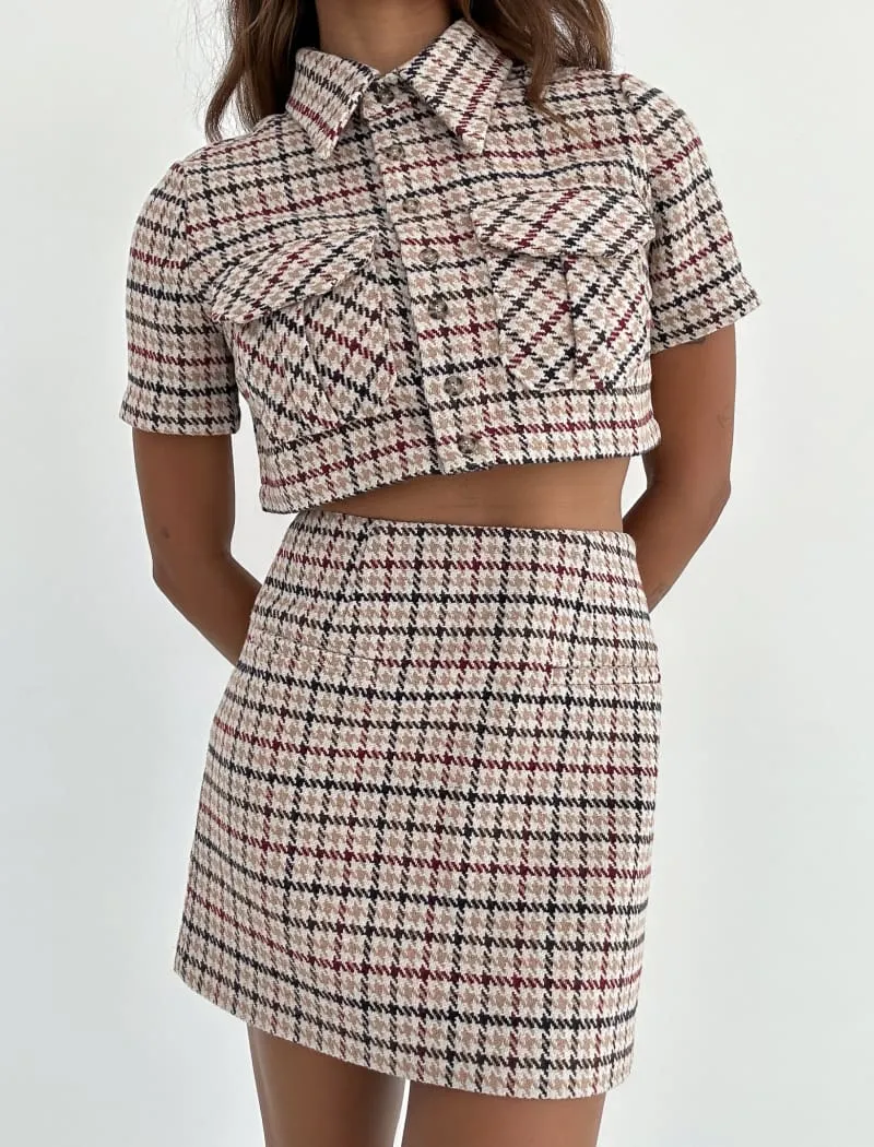 Coco Top | Newbury Plaid Tweed sold by Rumored product image thumbnail 3