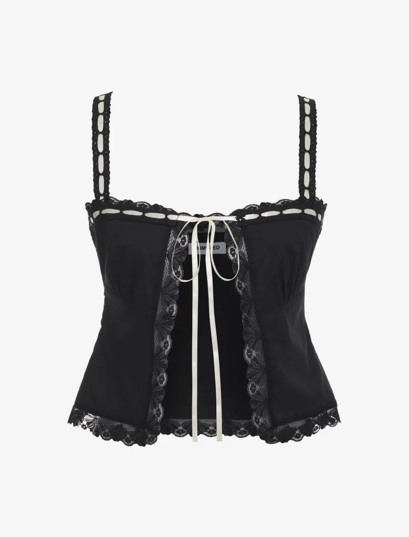 Vintage Love Cami | Black/White sold by Rumored product image thumbnail 2