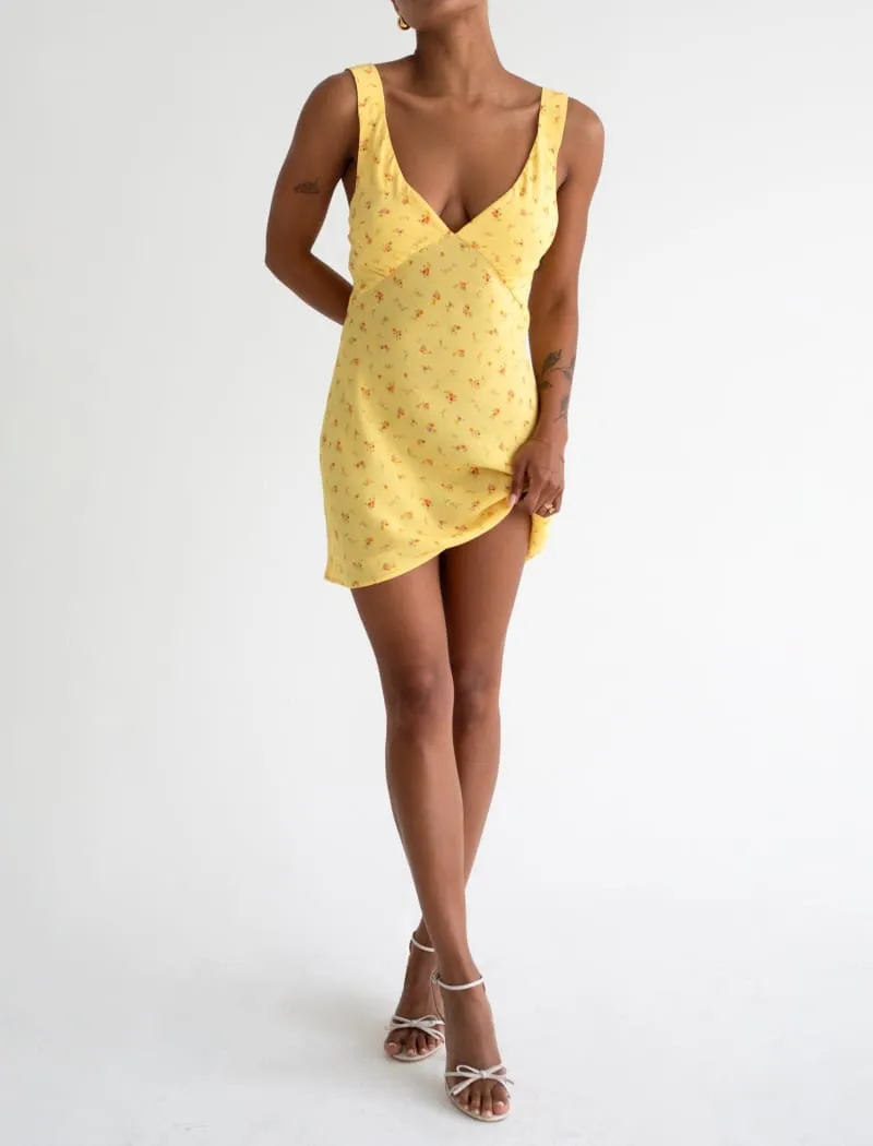 Sunset Strip Mini Dress | Windswept Floral sold by Rumored product image thumbnail 4