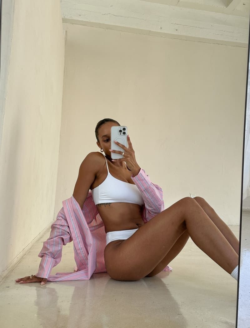 Back to Basics Bra | White sold by Rumored product image thumbnail 5