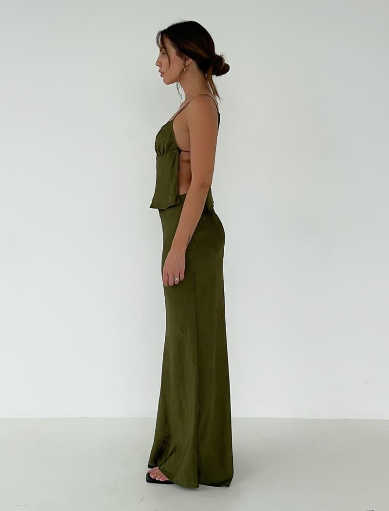 Archive Bias Maxi Skirt | Martini Bamboo sold by Rumored product image thumbnail 5