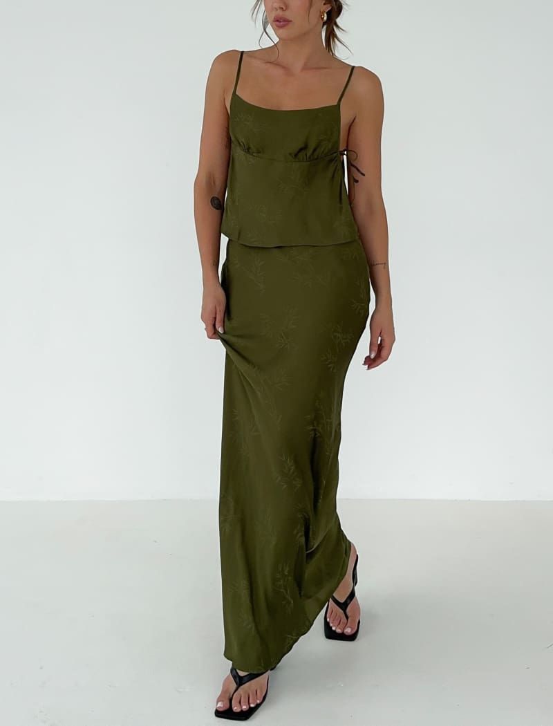 Archive Bias Maxi Skirt | Martini Bamboo sold by Rumored