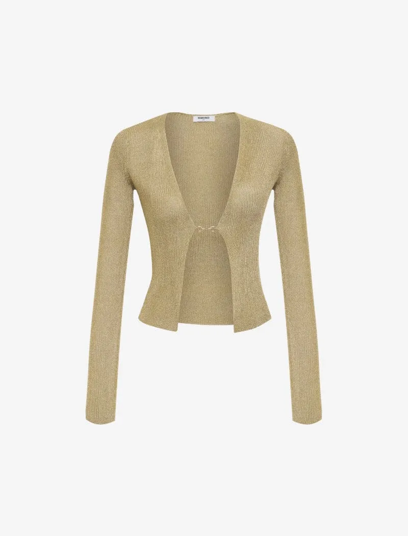Presley Knit Top | Gold Shimmer sold by Rumored product image thumbnail 2
