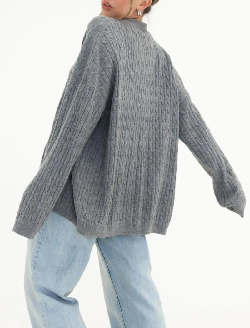 Stone Creek Cardigan | Smoke Heather sold by Rumored product image thumbnail 4