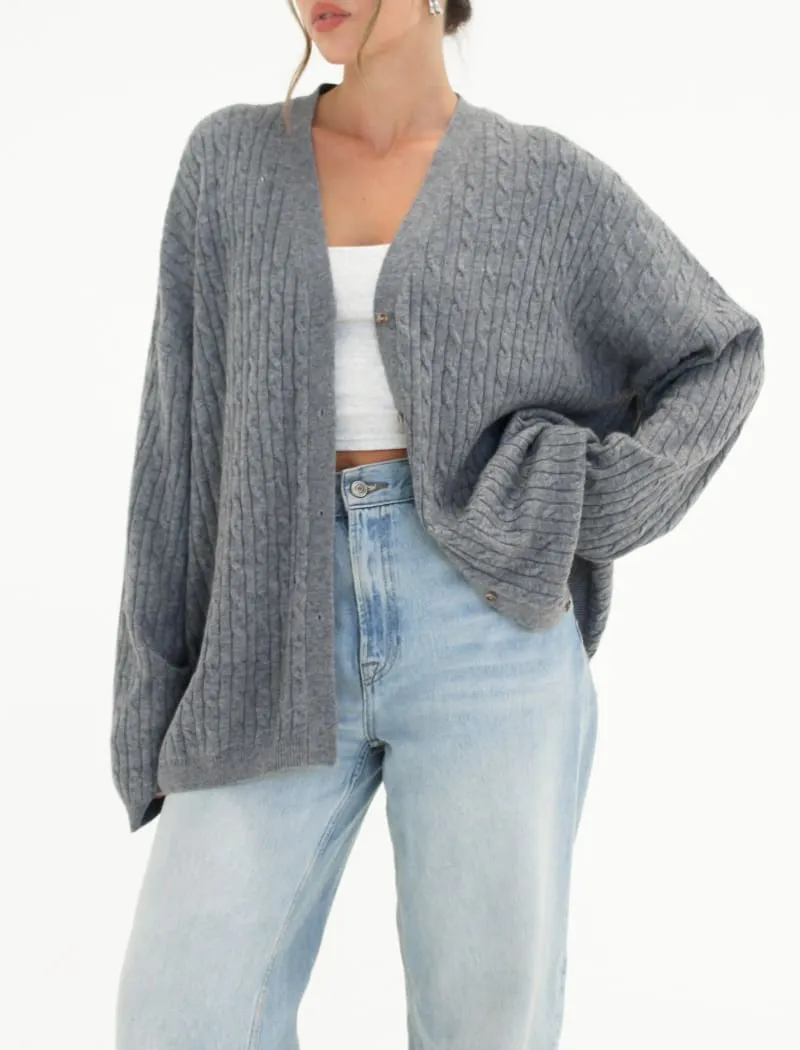 Stone Creek Cardigan | Smoke Heather sold by Rumored product image thumbnail 3