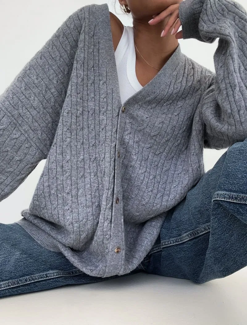 Stone Creek Cardigan | Smoke Heather sold by Rumored product image thumbnail 5