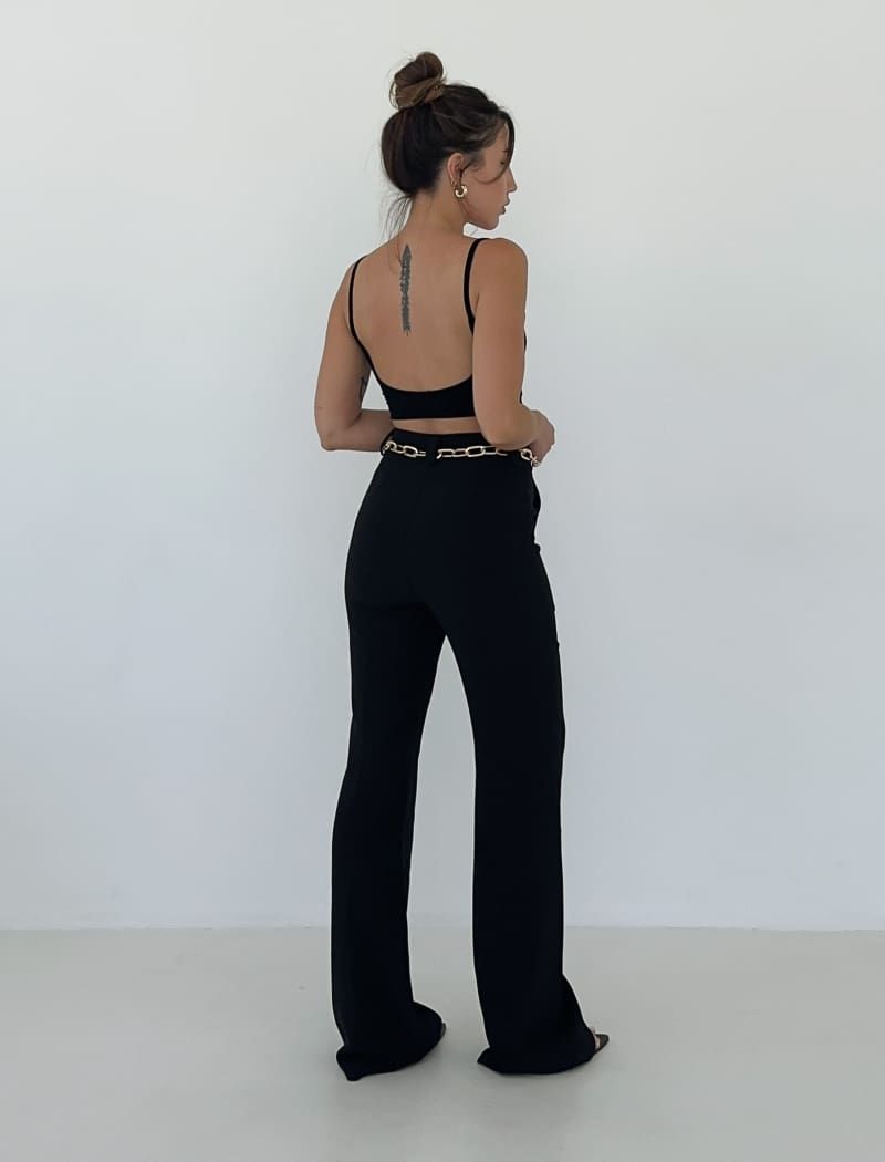 Wall Street Trouser | Black sold by Rumored product image thumbnail 4