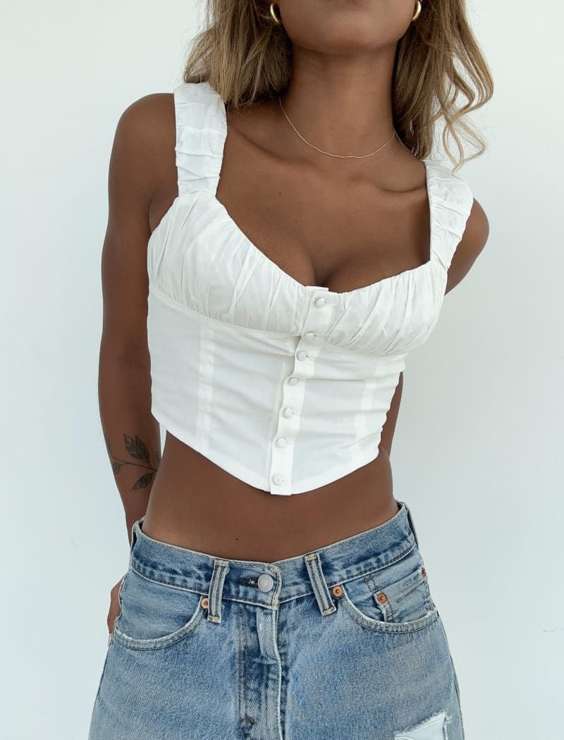 Chianti Top | White sold by Rumored