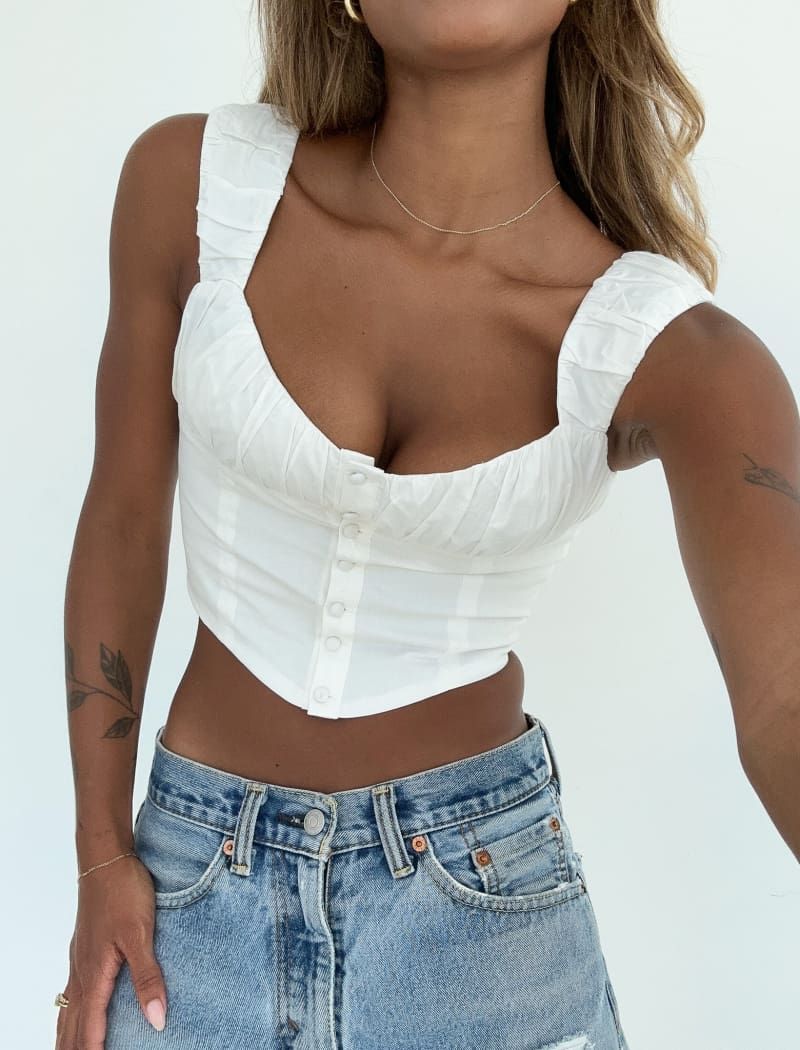 Chianti Top | White sold by Rumored product image thumbnail 4