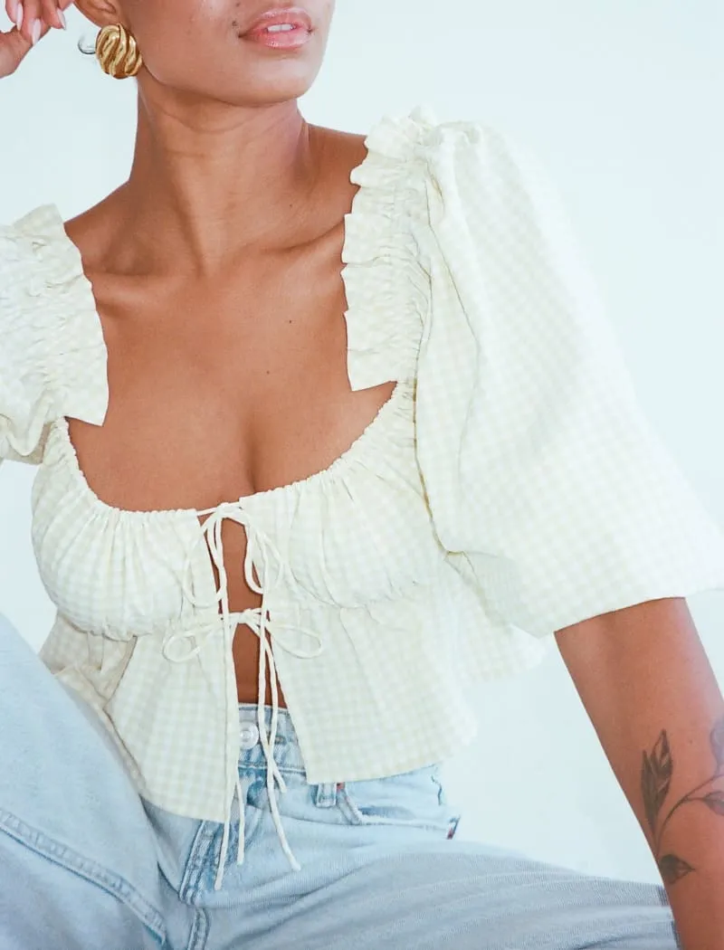 Parton Top | Buttermilk Gingham sold by Rumored product image thumbnail 5