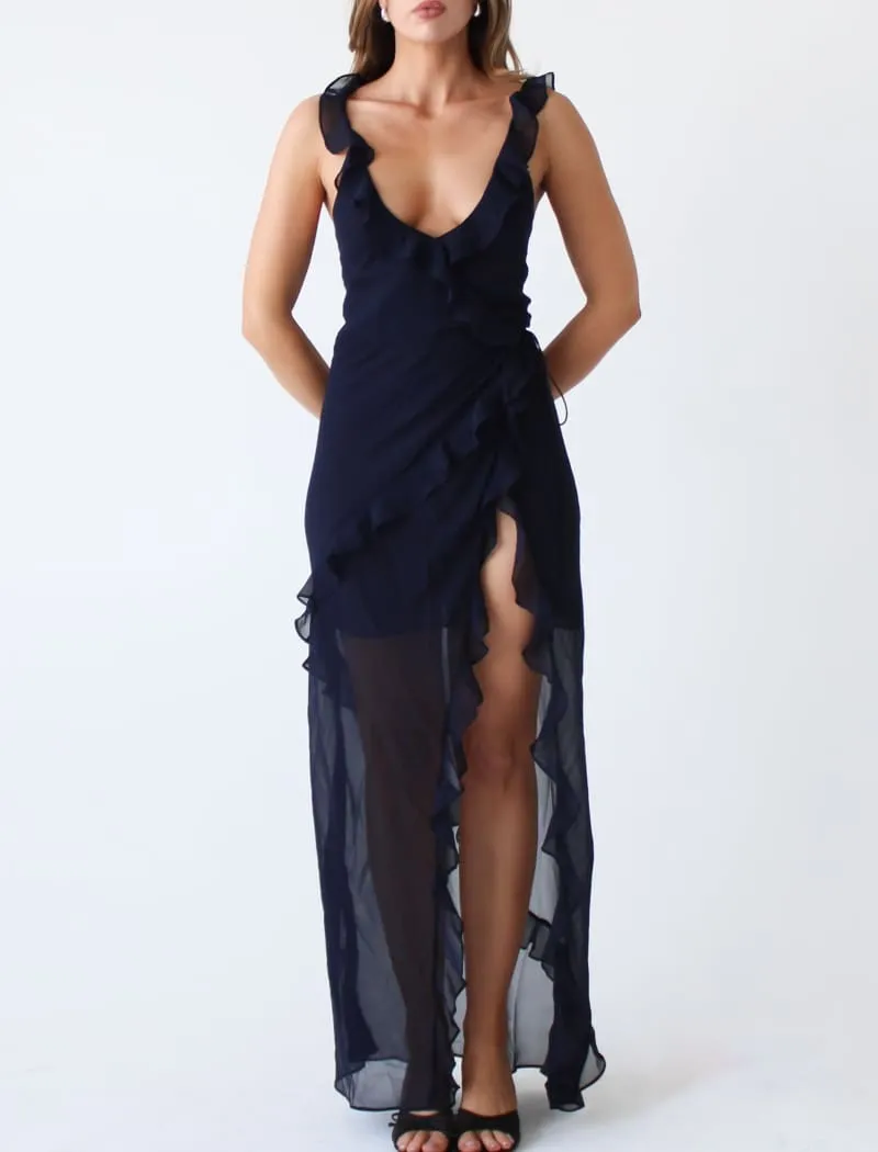 Just like Heaven Maxi Dress | Navy sold by Rumored product image thumbnail 5