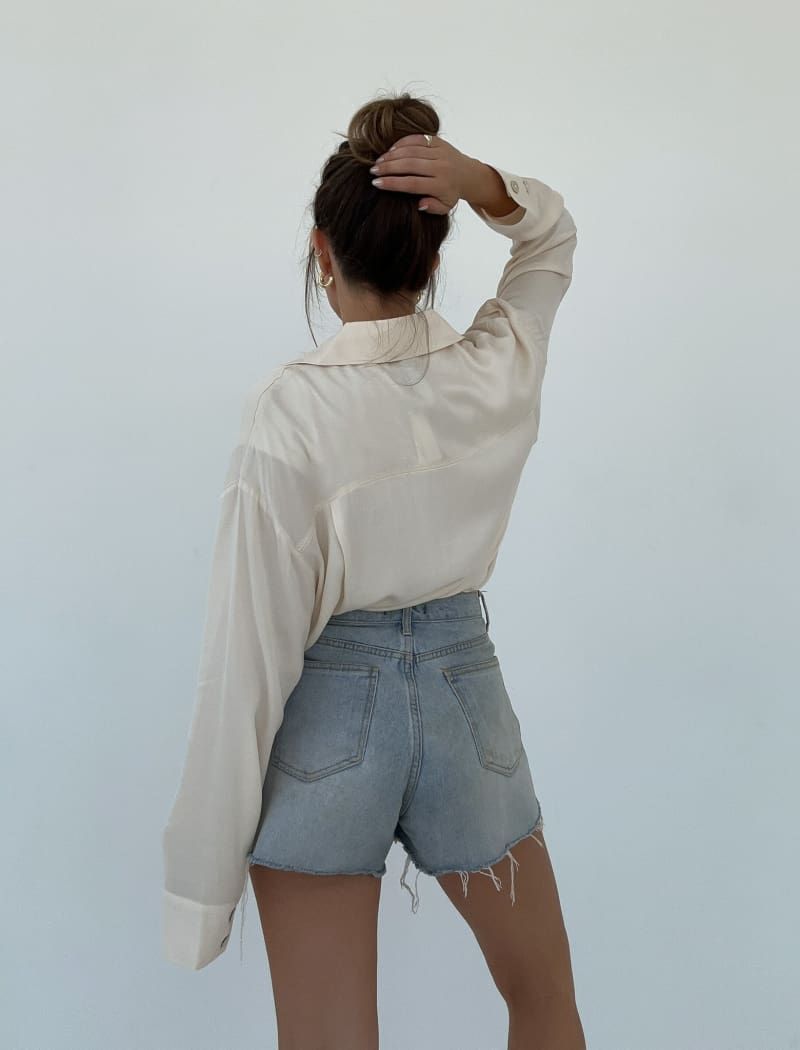 Riverside Button Up | Cream sold by Rumored product image thumbnail 5