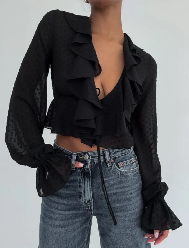 Senorita Blouse | Black sold by Rumored