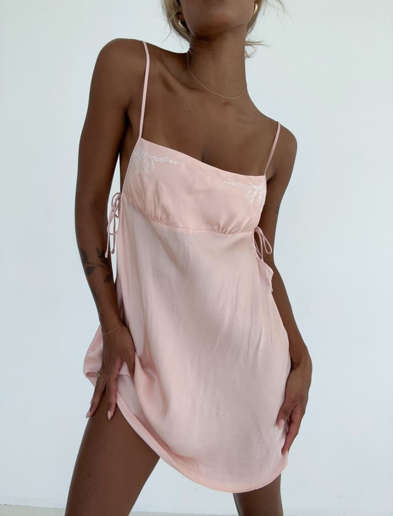 Meadow Mini Dress | Baby Pink sold by Rumored