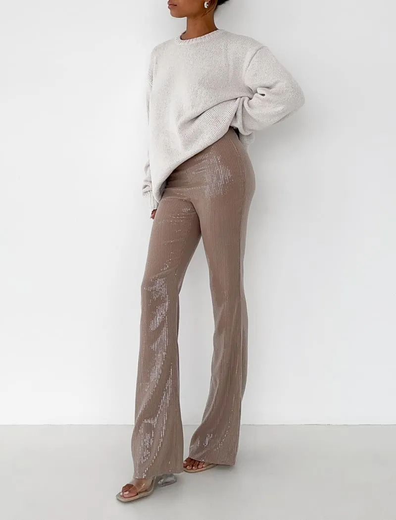 Falling Star Pant | Fawn Sequin sold by Rumored product image thumbnail 4