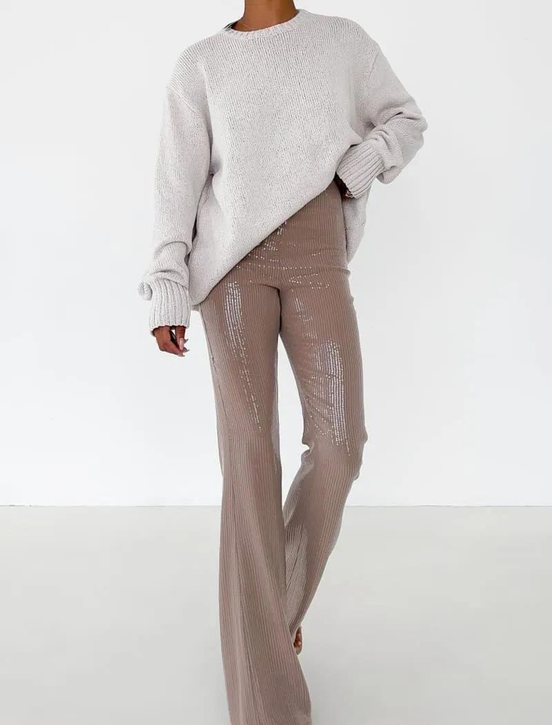 Falling Star Pant | Fawn Sequin sold by Rumored product image thumbnail 3