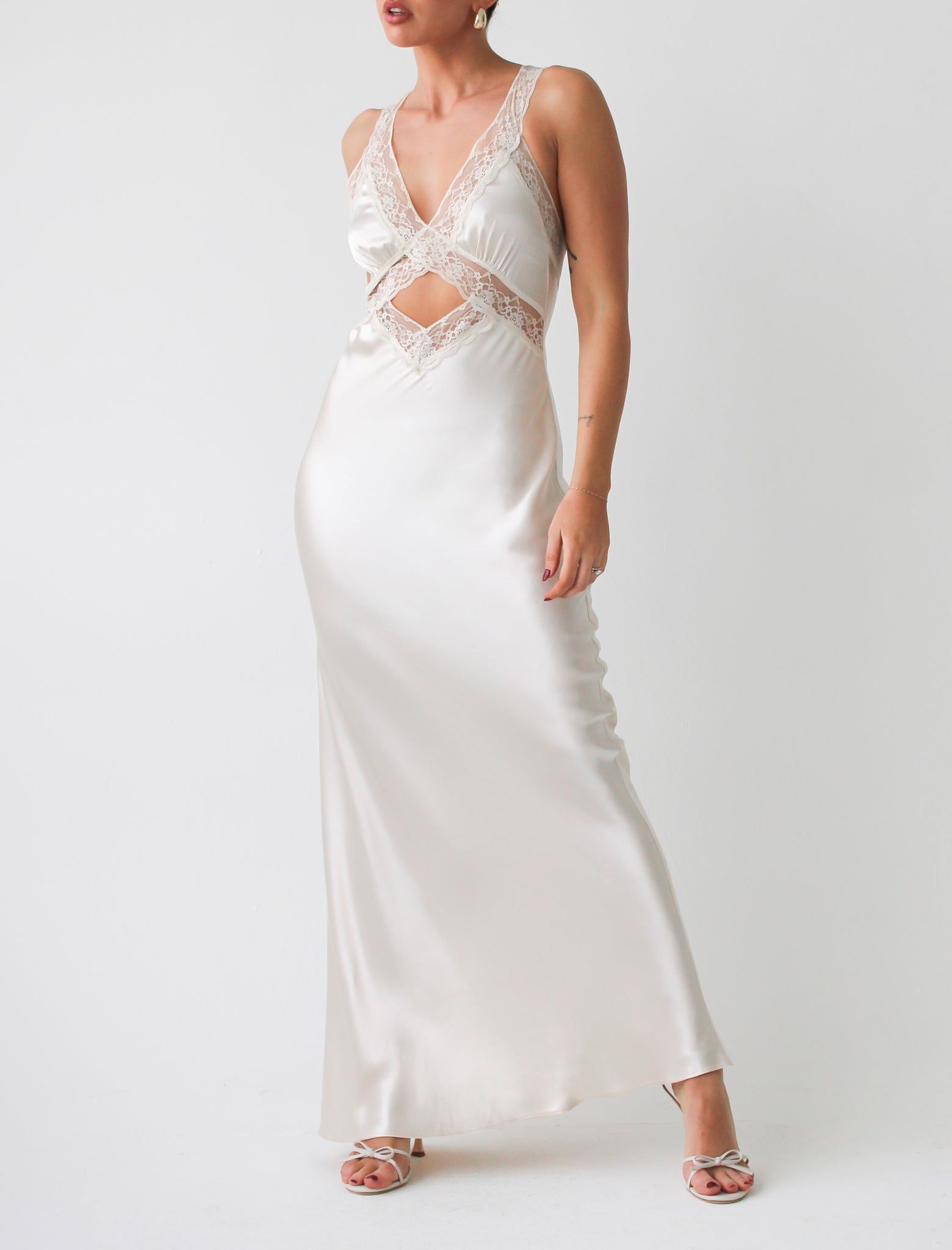 Crossroads Maxi Dress | Ivory sold by Rumored product image thumbnail 5