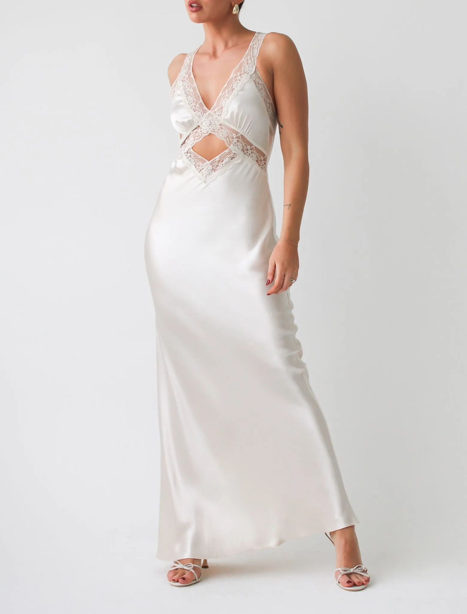 Crossroads Maxi Dress | Ivory sold by Rumored product image thumbnail 5