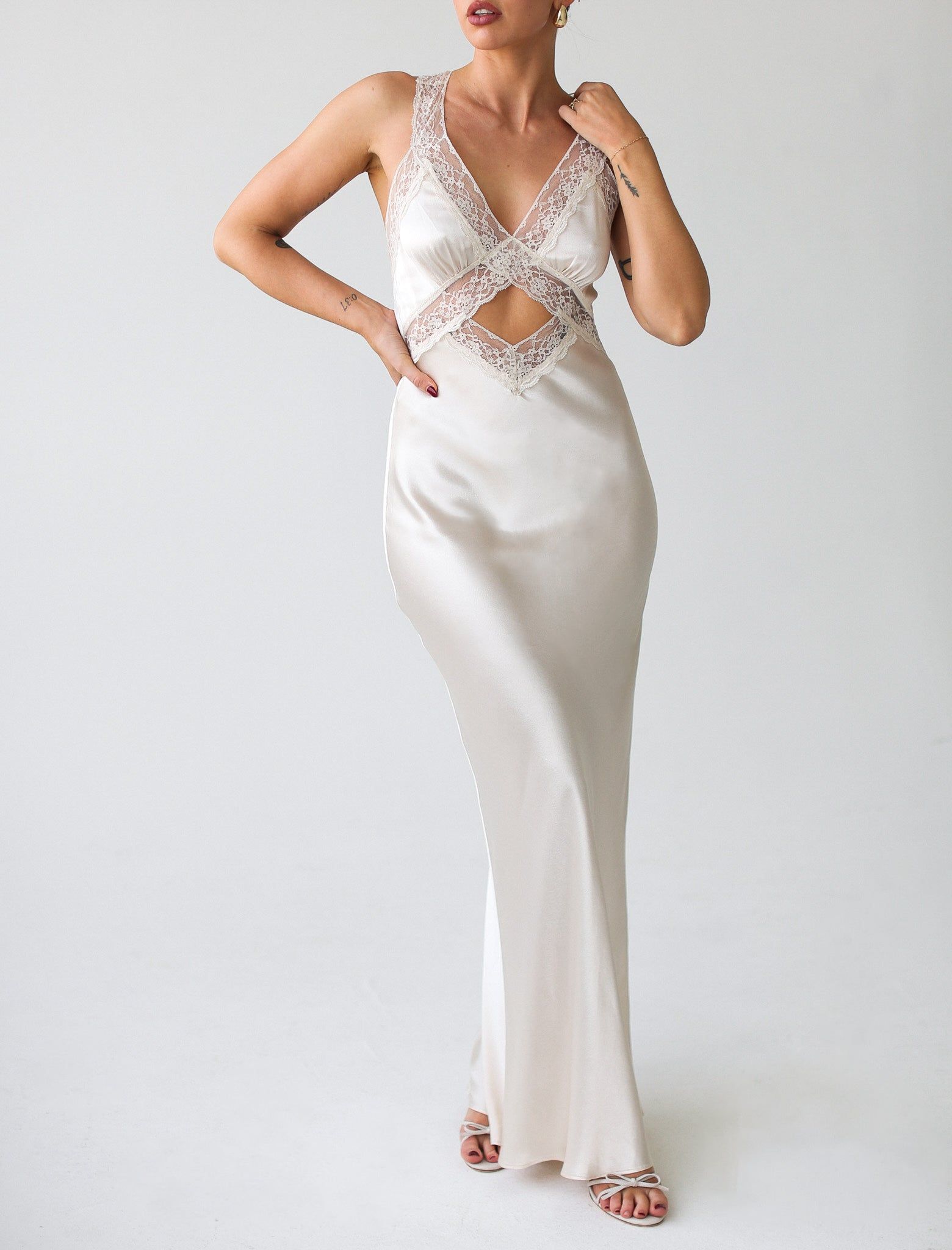 Crossroads Maxi Dress | Ivory sold by Rumored