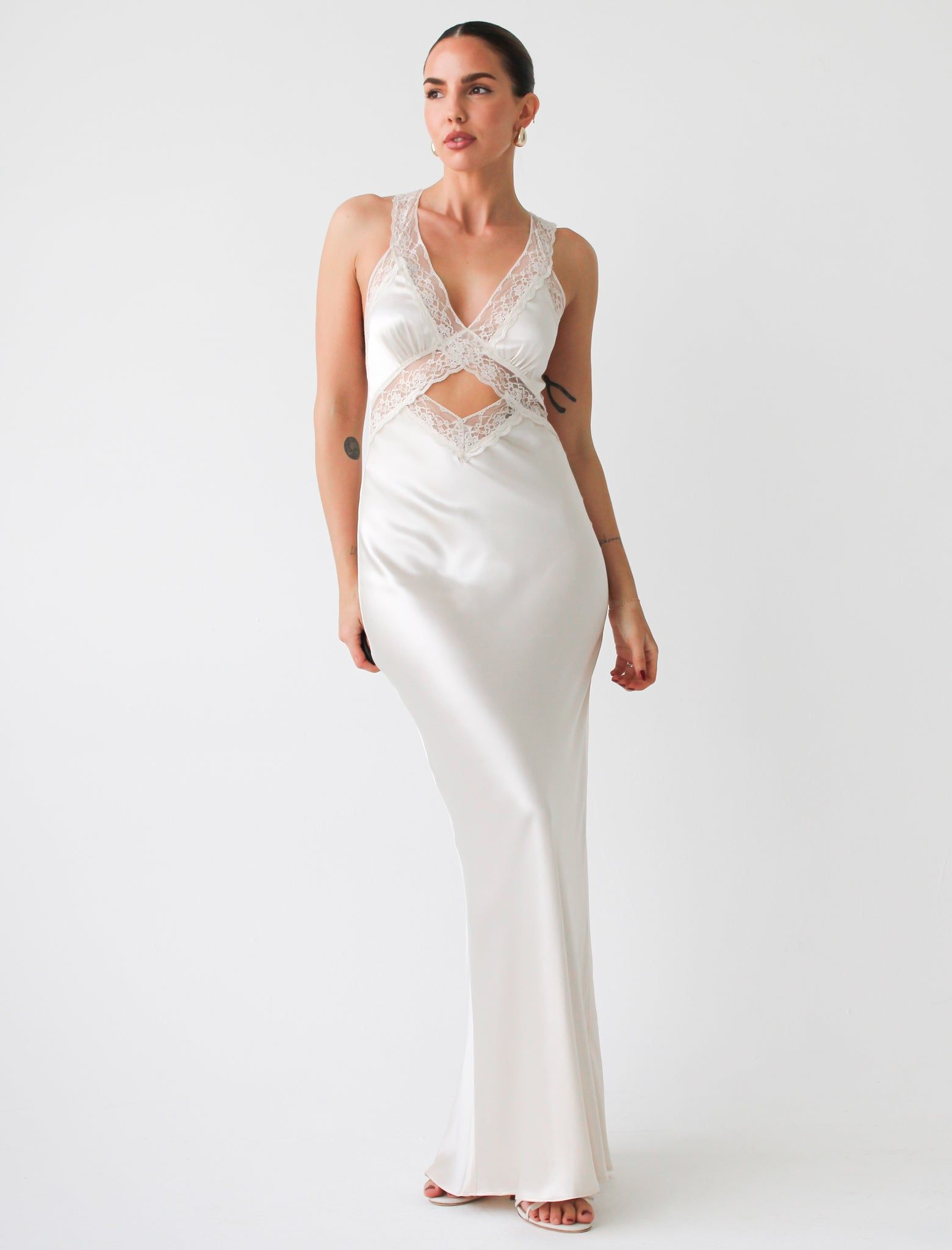 Crossroads Maxi Dress | Ivory sold by Rumored product image thumbnail 3