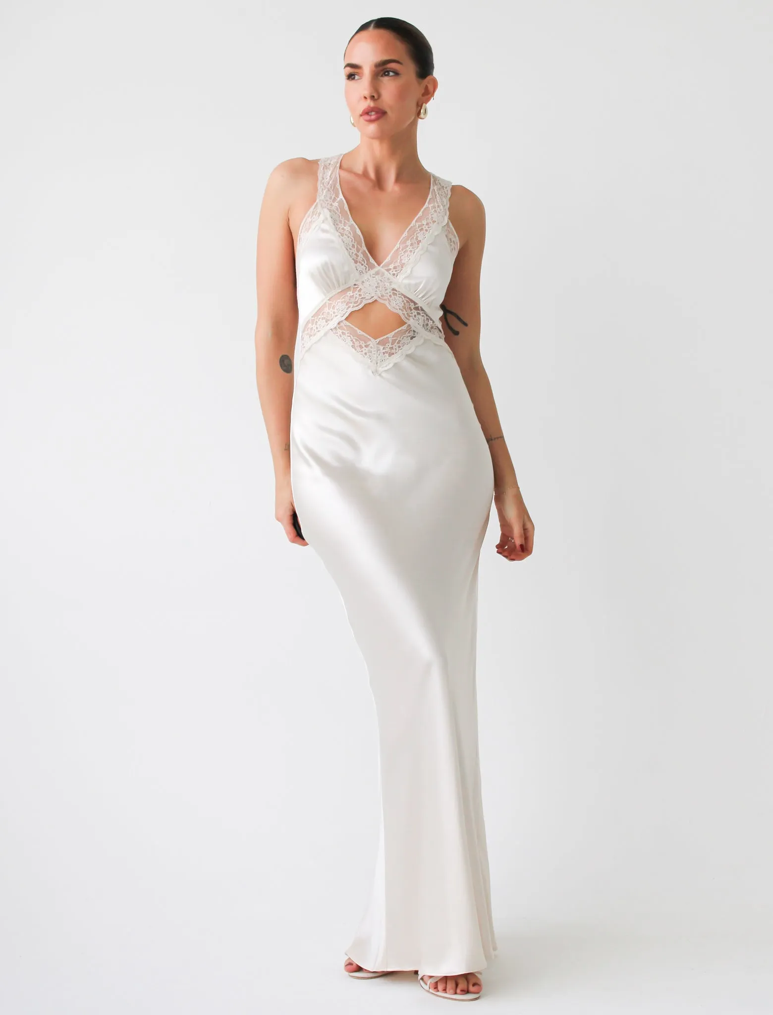 Crossroads Maxi Dress | Ivory sold by Rumored product image thumbnail 3