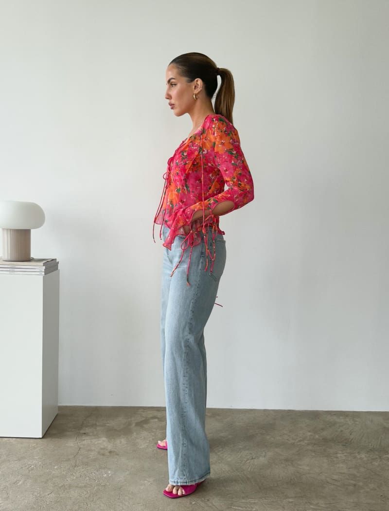 East End Top | Electric Begonia sold by Rumored product image thumbnail 6