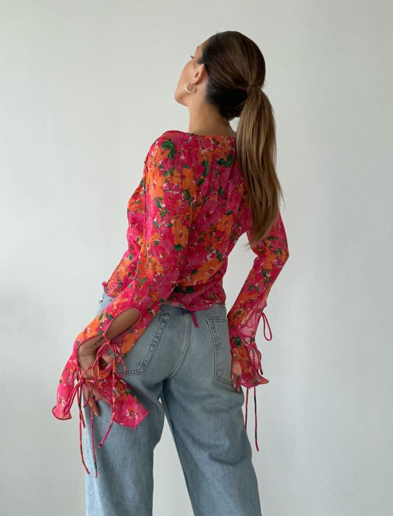 East End Top | Electric Begonia sold by Rumored product image thumbnail 5