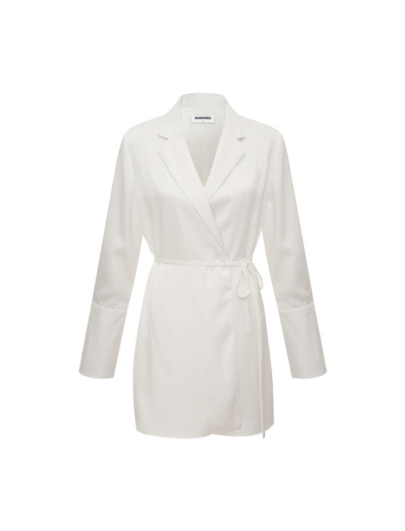 Gramercy Blazer Dress | White sold by Rumored product image thumbnail 2
