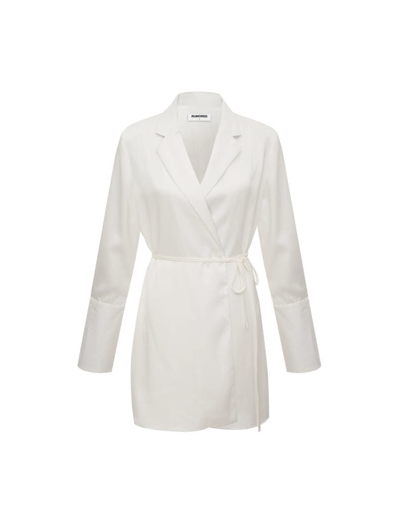 Gramercy Blazer Dress | White sold by Rumored product image thumbnail 3